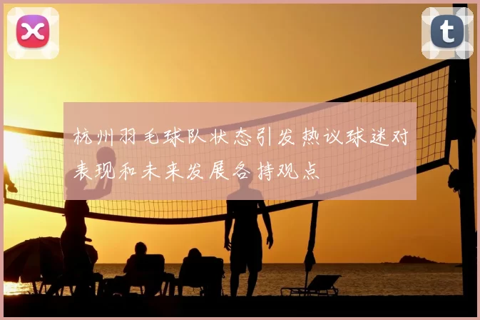 杭州羽毛球队状态引发热议球迷对表现和未来发展各持观点
