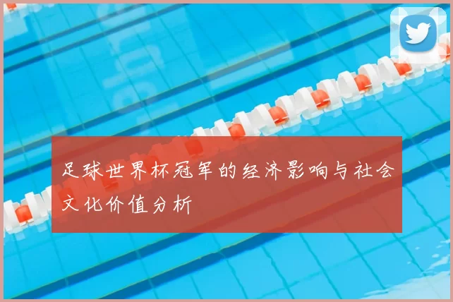 足球世界杯冠军的经济影响与社会文化价值分析